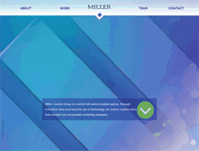 Tablet Screenshot of millercreativegroup.com